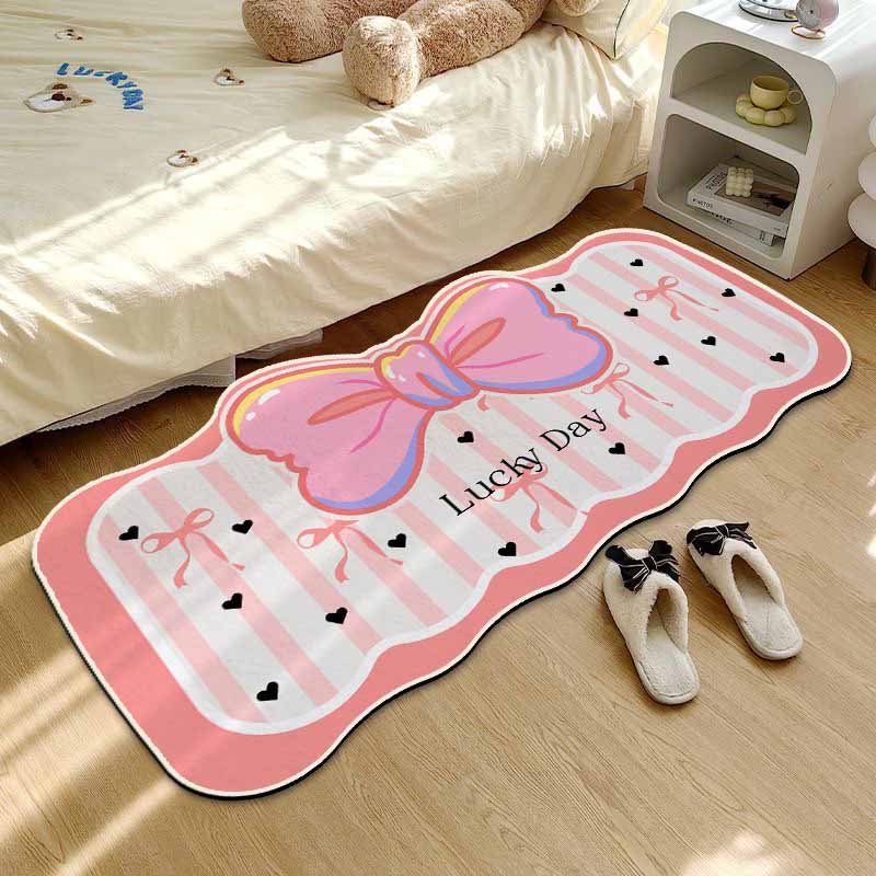 កម្រាលក្រាលក្នុងបន្ទប់គេង​ Pink bow + Lucky Day