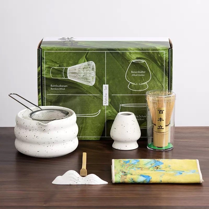 ឈុតម៉ាចឆា (Matcha set) SQ sand point white