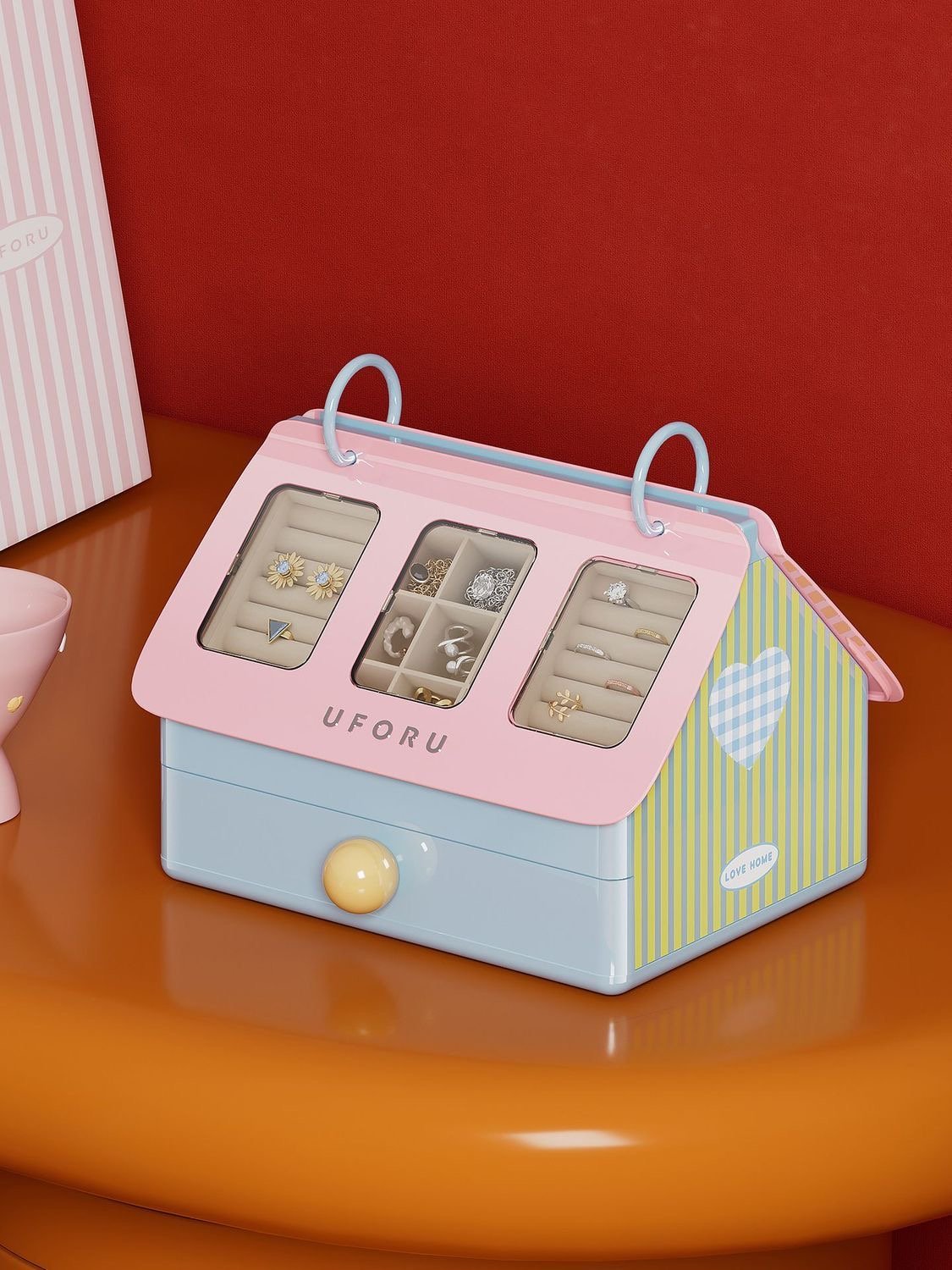 Dopamine earrings,necklaces,jewelry box