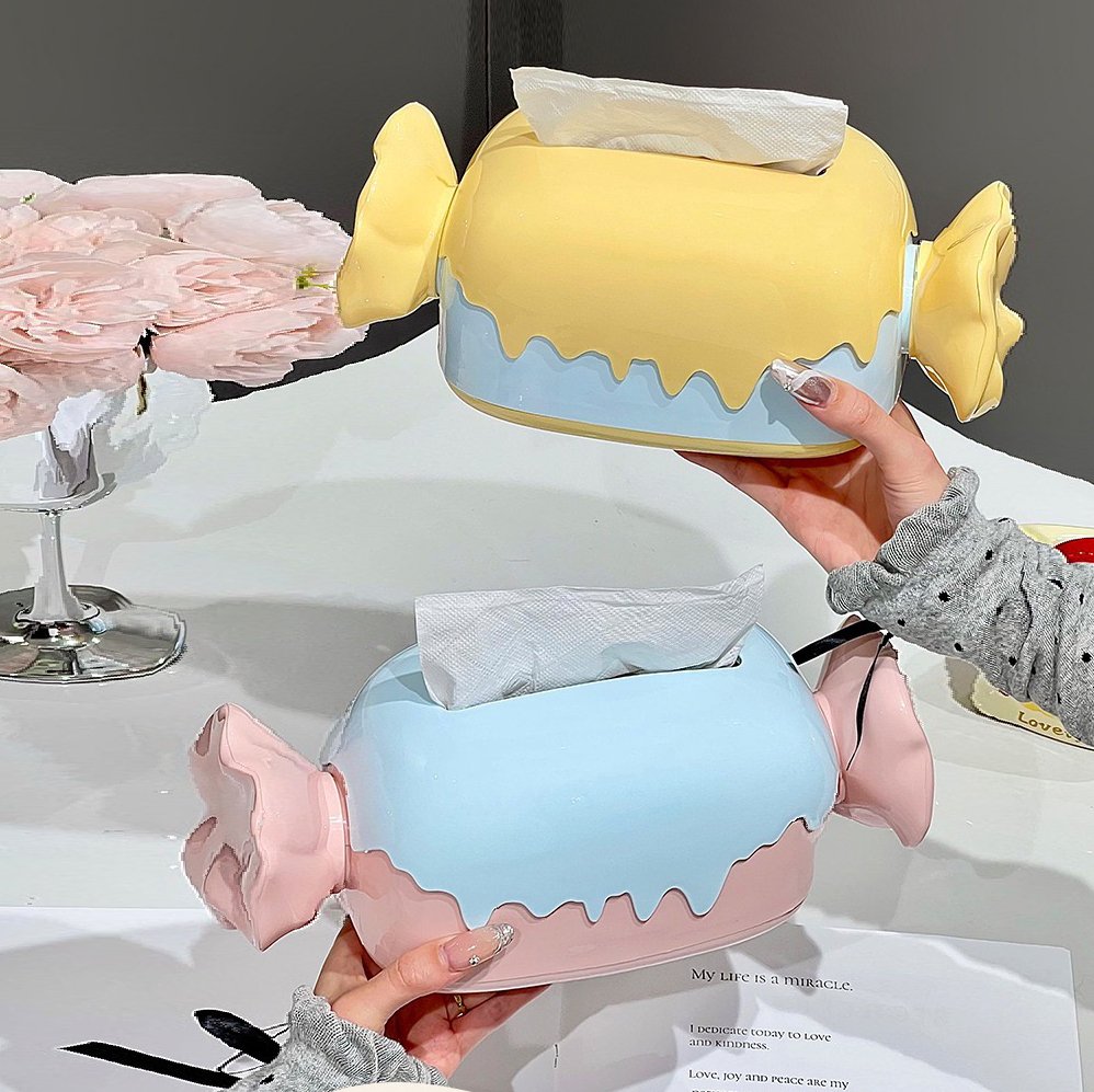 ប្រអប់ដាក់ក្រដាសជូតមាត់ ខេនឌី Candy tissue box