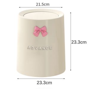 ធុងសំរាម រាងមូល 2ជាន់ (ចំនុះ 11L) Advance + bow tie