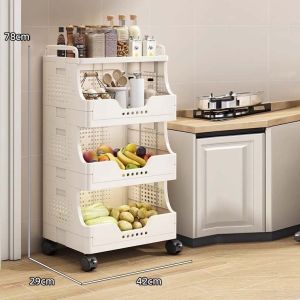 រទេះផ្ទុកអីវ៉ាន់មានកង់រុញ ៤ជាន់