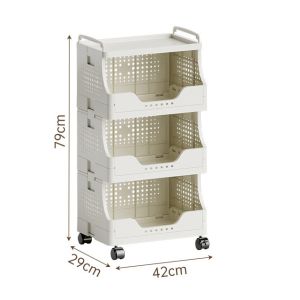 រទេះផ្ទុកអីវ៉ាន់មានកង់រុញ ៤ជាន់