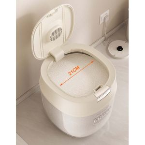 ធុងអង្ករ (Round) + ពែងវាល់អង្ករ