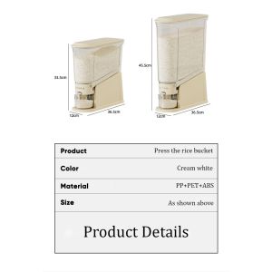 ធុងអង្ករ (Vertical) + ពែងវាល់អង្ករ