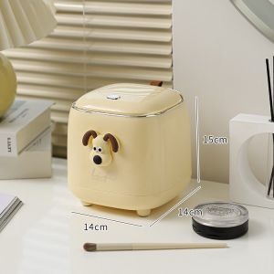 Mini trash can + dog sticker