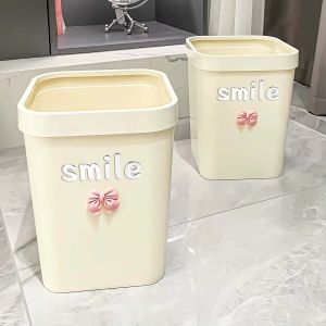 Trash can 13L Smile+Bow tie