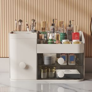 ប្រអប់ដាក់skincare (ពណ៍ស)