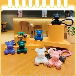 បន្តោងសោឡាន Creative Plaid Sitting Bear