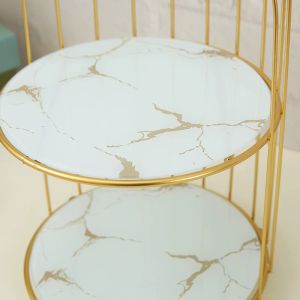 ធ្នើរដាក់ក្នុងបន្ទប់ទឹក​ 2 ជាន់​ (Golden double Layer)