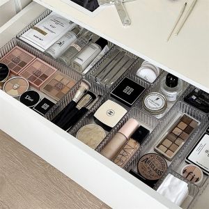 Acrylic transparent divider storage box