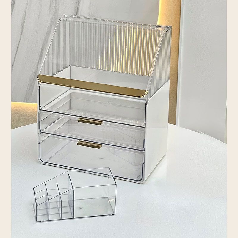 Transparent + Cream white